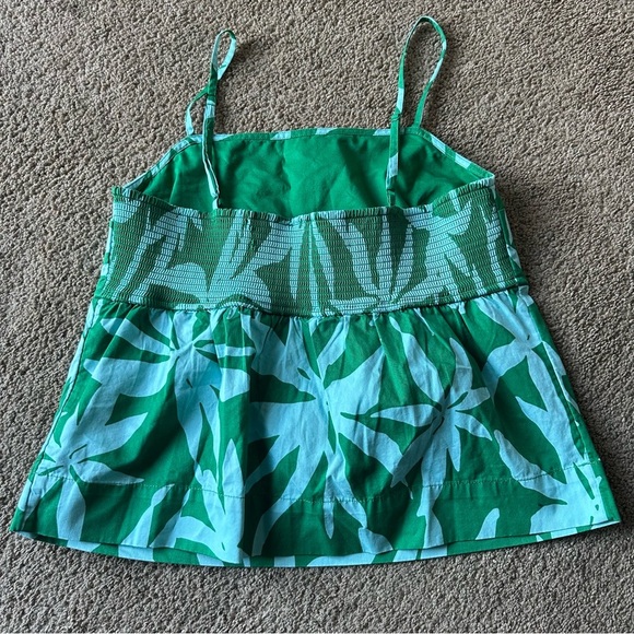 Tropical Green Leaf Print Camisole - Picture 3 of 6